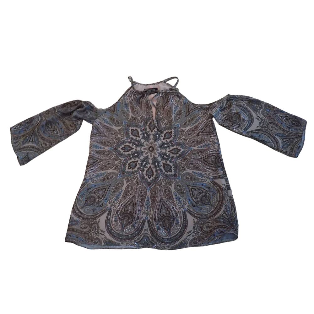 Alexia Admor cold shoulder tunic top blouse size XXS